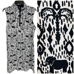 IBKUL Mock Neck Dress UPF 50+ Size Large